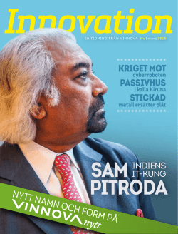 Tidningen Innovation nummer 1/2015