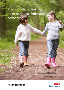 Plan mot diskriminering, trakasserier och kränkande behandling