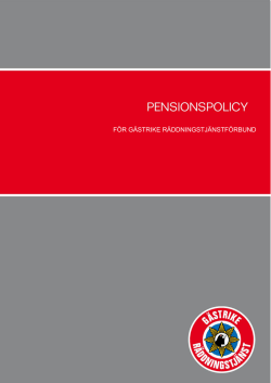 Pensionspolicy