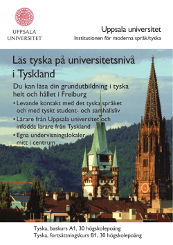 Läs tyska på universitetsnivå i Tyskland