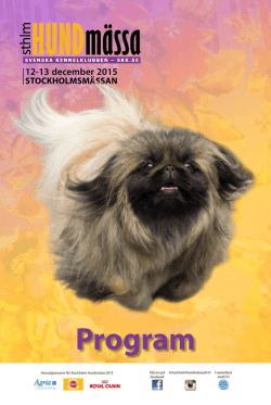 Publikprogram Stockholm Hundmässa 2015
