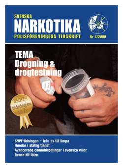 Nr 4 2008 - Svenska Narkotikapolisföreningen