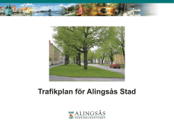 Trafikplan för Alingsás Stad