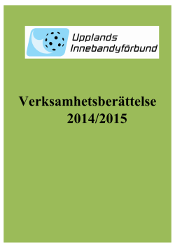 Verksamhetsberättelse 2014/2015