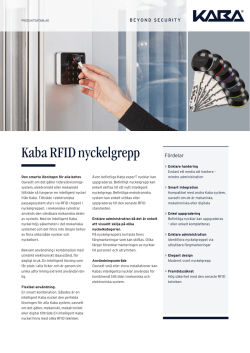 Kaba RFID nyckelgrepp
