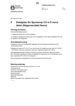 5 Detaljplan för Sjunnerup 2:9 m fl norra delen