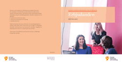 Erbjudanden hösten 2015 – kurskatalog för ekonomi med mera