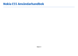 Nokia E55 Användarhandbok