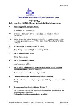 Protokoll: från årsmöte 2015-03-11.