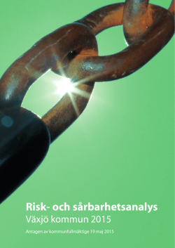 Risk och sårbarhetsanalys 2015