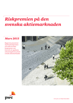 Riskpremiestudien 2015