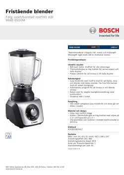 Bosch MMB 65G0M