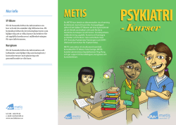 METIS Psykiatri-kurser - Uppdrag Psykisk Hälsa