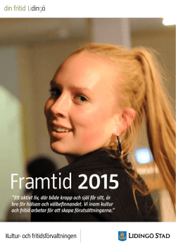 Framtid 2015 - Lidingö stad