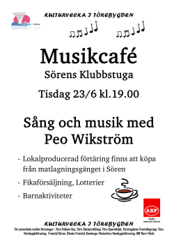 Affisch Kulturvecka i Törebygden Sören