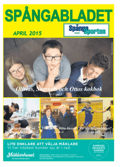 Spångabladet vårstart, april 2015