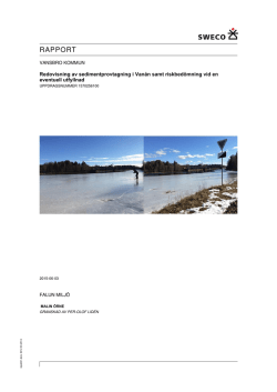 Rapport sedimentprovtagning