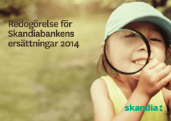 2014 Redogörelse ersättningar Skandiabanken