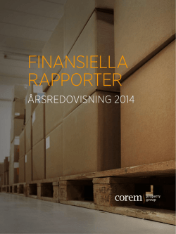Corem Finansiella Rapporter 2014