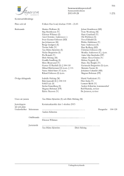 Sammanträdesprotokoll 2015-09-28 1 (23)