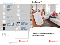 Le Sucre - Honeywell Security