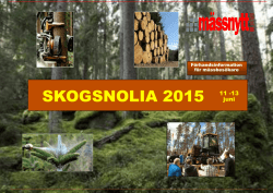 SKOGSNOLIA 2015 11 -13