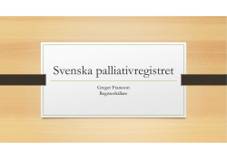 Svenska palliativregistret