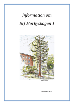 Information om Brf Mörbyskogen 1