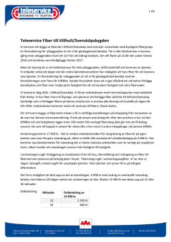 Teleservice Fiber till Killhult/Svensköpsbygden
