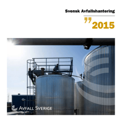 Ladda ner Svensk Avfallshantering 2015