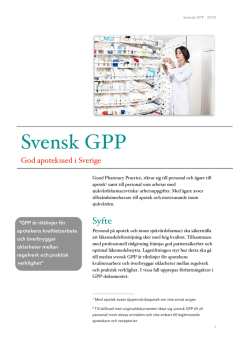 GPP 2015 - Sveriges Apoteksförening