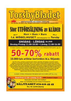 Vecka 35 - Torsbybladet