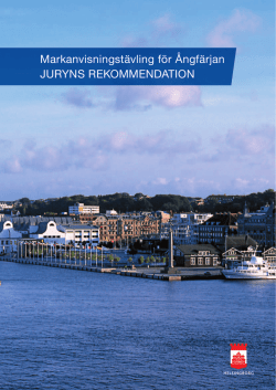Juryns rekomendation i sin helhet (pdf 600 kB).
