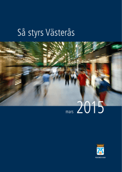 Så styrs Västerås 2015