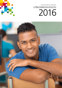 Utbildningskatalog vårterminen 2016 (pdf, 1.3MB, 13 nov 2015)
