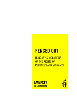 FENCED OUT - Amnesty International