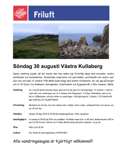 Söndag 30 augusti Västra Kullaberg