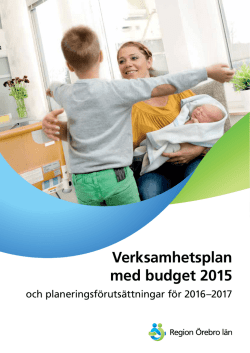 Verksamhetsplan med budget 2015 och