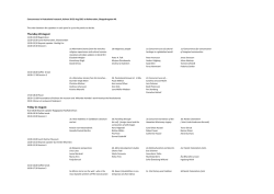 Detailed program, sessions and panels