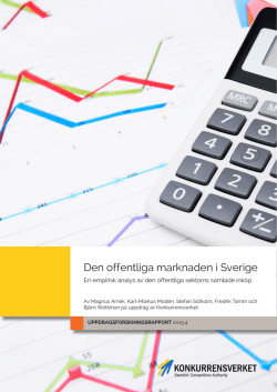 Den offentliga marknaden i Sverige. En empirisk