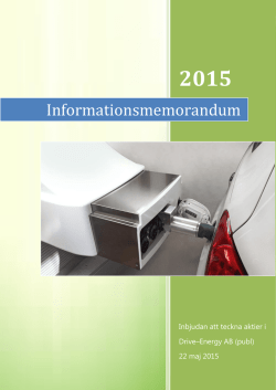 Informationsmemorandum