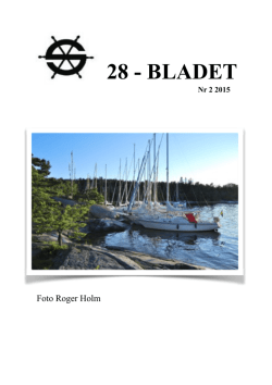 28-bladet oktober 2015 - Svenska Shipman 28 Förbundet