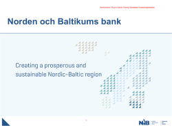 Norden och Baltikums bank