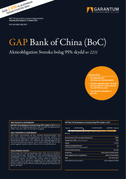 GAP Bank of China (BoC)