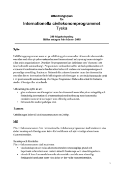 Utbildningsplan tyska