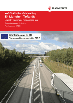 E4 Ljungby - Toftanäs