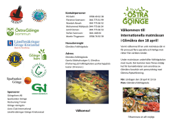 Välkommen till Internationella matmässan i Glimåkra den 18 april!
