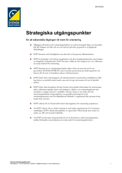 Handlingsprogram - Svenska Orienteringsförbundet