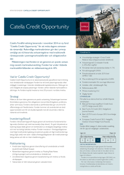 Catella Credit Opportunity