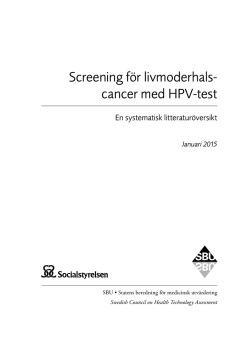 Screening för livmoderhalscancer med HPV-test